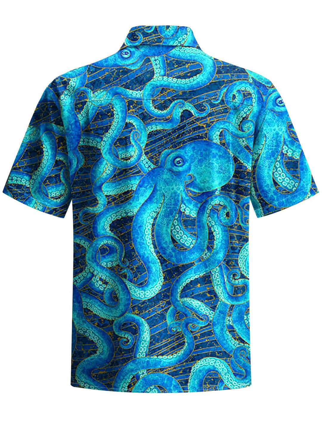 Alohadaddy® Hawaiian Octopus Art Print Moisture Wicking Men&