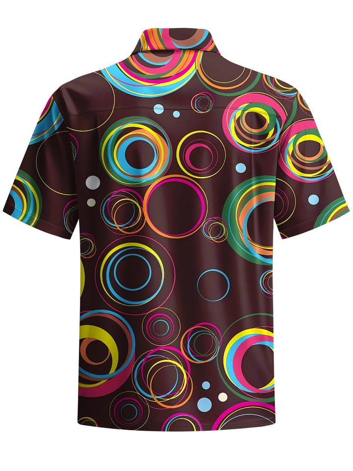 Alohadaddy® Retro Geometric Art Print Pocket Stretch Men&