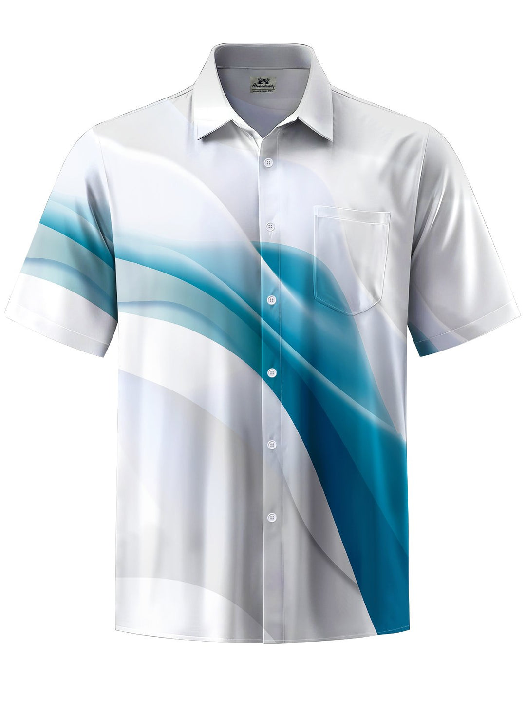 Alohadaddy® Casual Abstract Print Art Stretch Pocket Men&