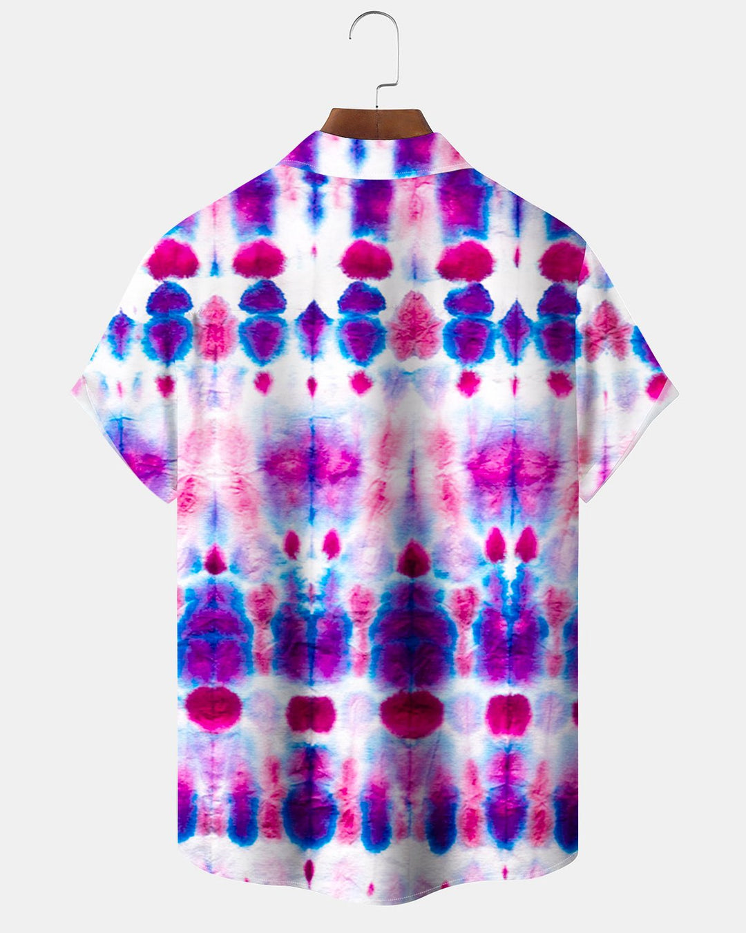 Alohadaddy® Vintage Tie-Dye Abstract Print Pocket Elastic Button Men&