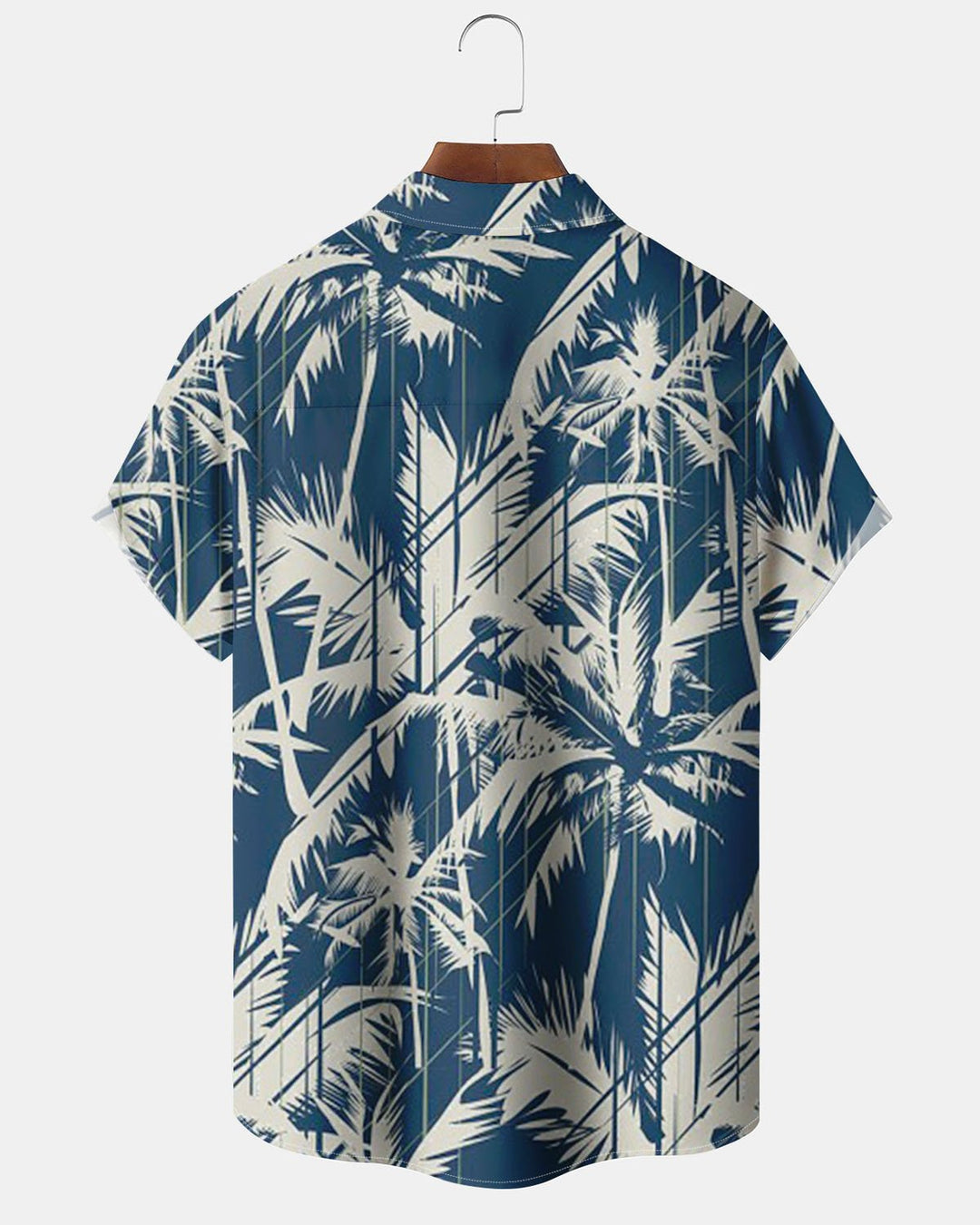 Alohadaddy® Hawaiian Palm Tree Print Art Pockets with Elastic Buttons Men&