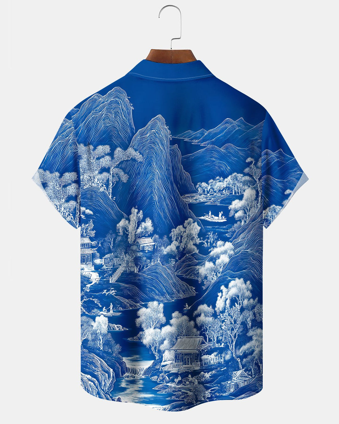 Alohadaddy® Casual Art Print Art Button Pocket Cardigan Men&