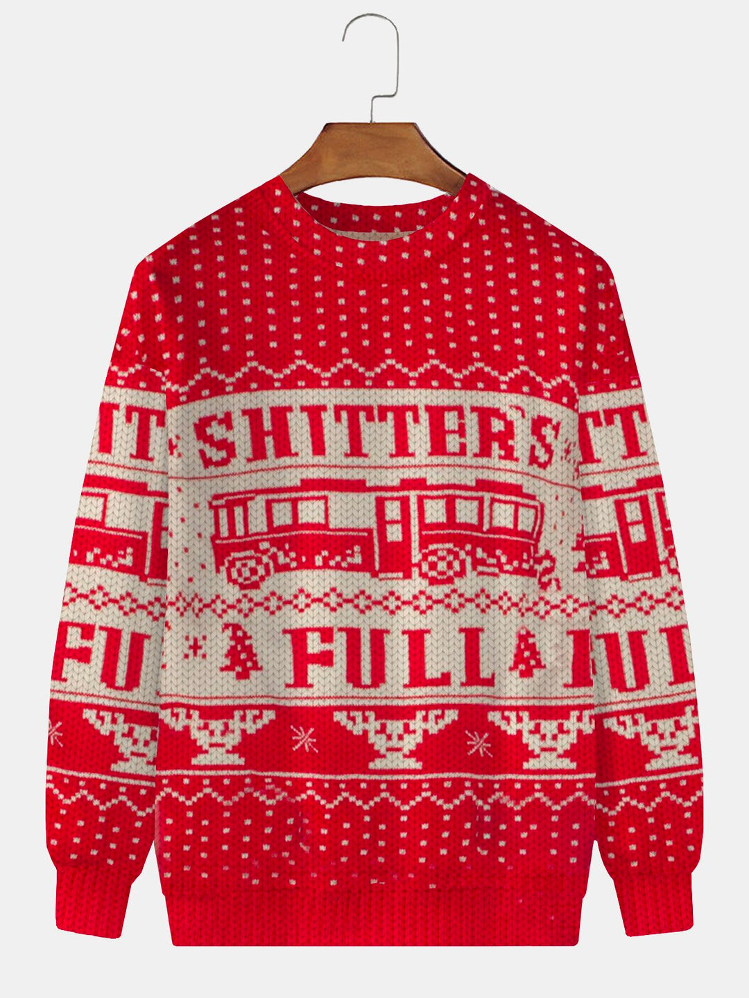 Suéter navideño Alohadaddy, sudadera con estampado digital 3D de película navideña retro para hombre, talla grande y alta