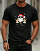 Alohadaddy® Casual Men's Santa Claus Pattern Short-Sleeve T-Shirt