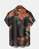Alohadaddy® Halloween Pumpkin Knight Print Men's Short-Sleeve Shirt