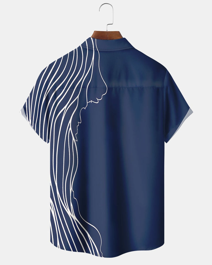 Alohadaddy® Casual Geometric Print Men&