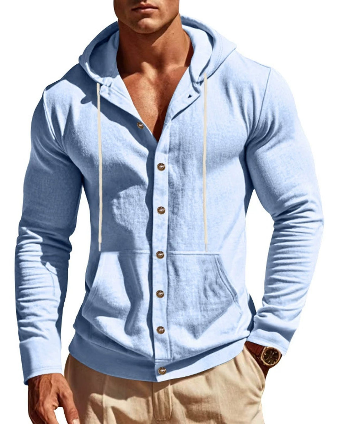 Basic Solid Color Print Men&