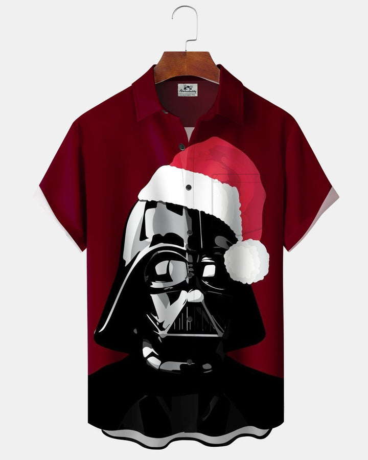 Alohadaddy® Holiday Christmas Samurai Hat Print Men&