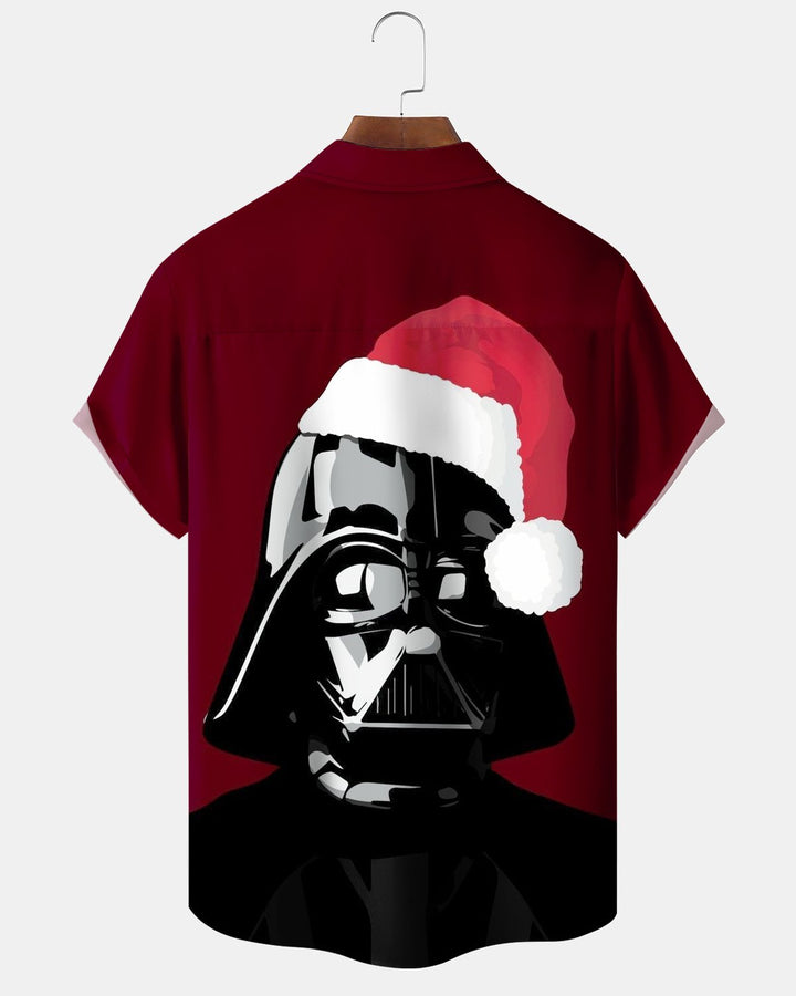 Alohadaddy® Holiday Christmas Samurai Hat Print Men&