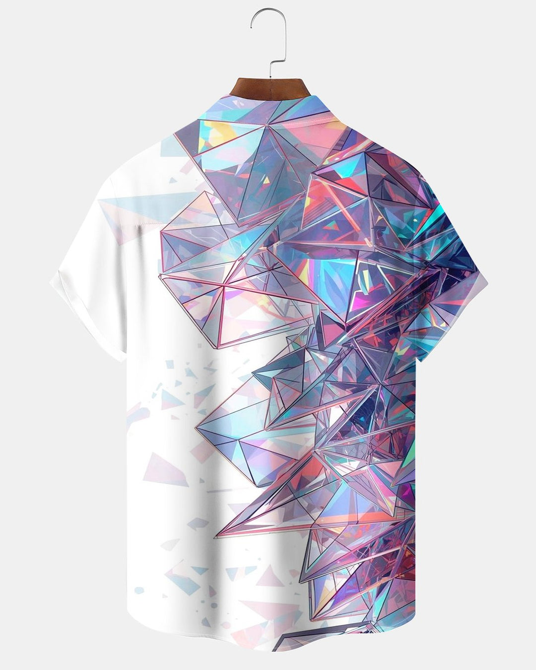 Alohadaddy® Casual Abstract Glass Mirror Shattered Print Men&