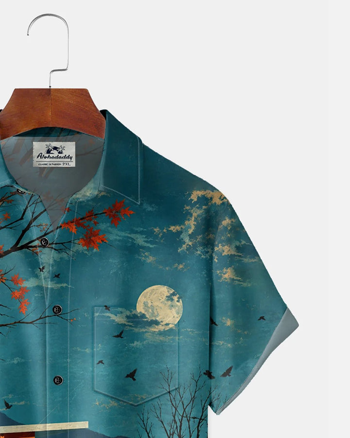 Alohadaddy® Holiday Halloween Ghost Party Motel Print Men&