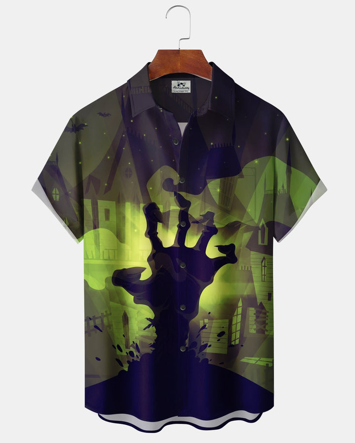 Alohadaddy® Halloween Zombie Hand Print Men&