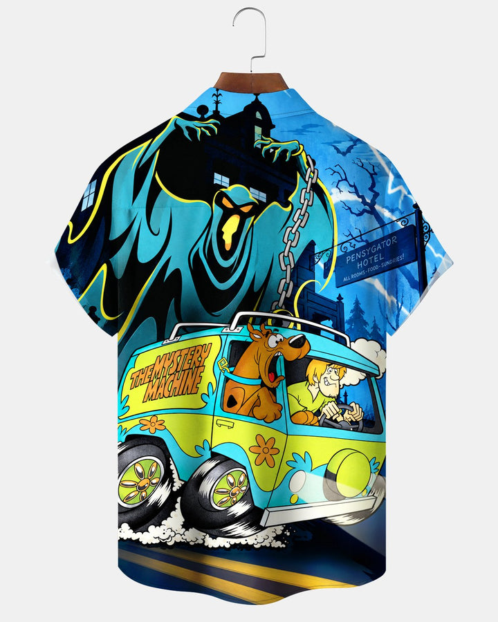 Alohadaddy® Halloween Ghost Car Print Men&