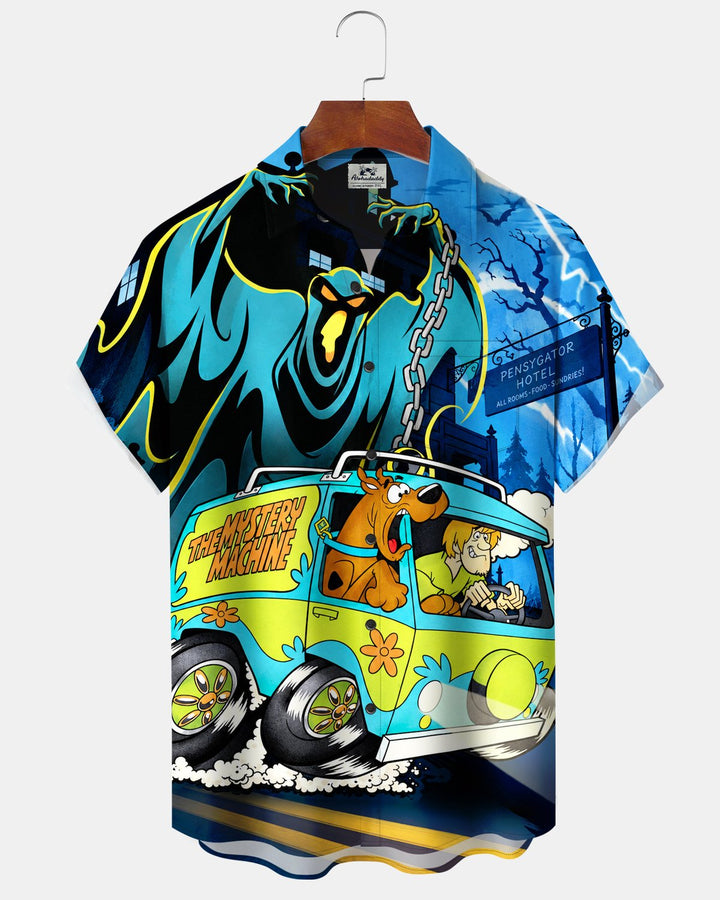 Alohadaddy® Halloween Ghost Car Print Men&