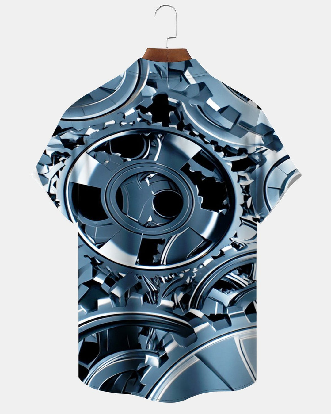 Alohadaddy® Casual Abstract Mechanical Gear Geometric Print Men&