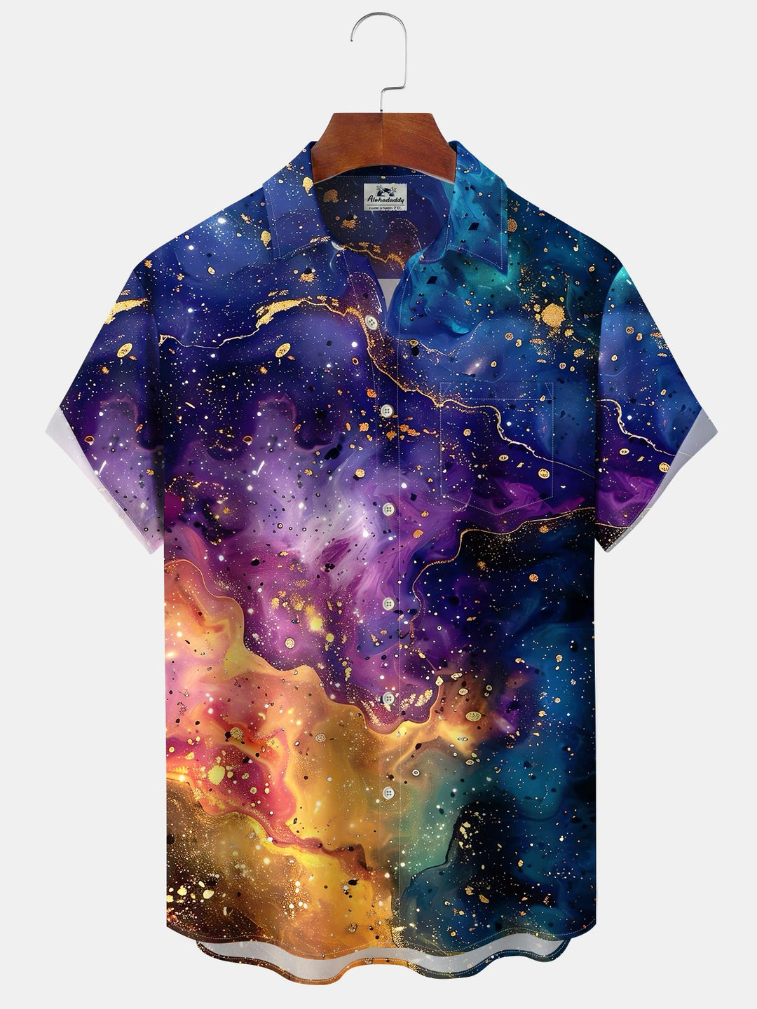 Alohadaddy® Vintage Abstract Textured Art Print Pockets Stretch Men&