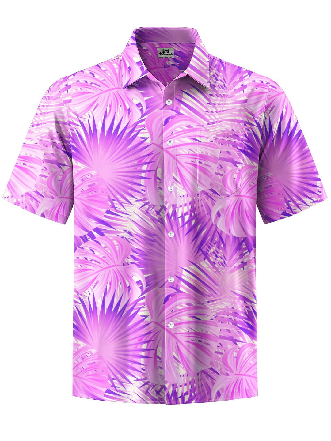 Alohadaddy® Hawaiian Palm Leaf Print Moisture Wicking Men&