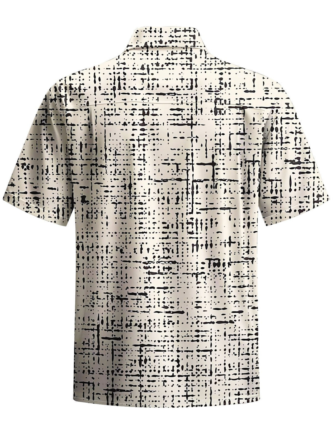 Alohadaddy® Casual Abstract Print Chest Pocket Men&