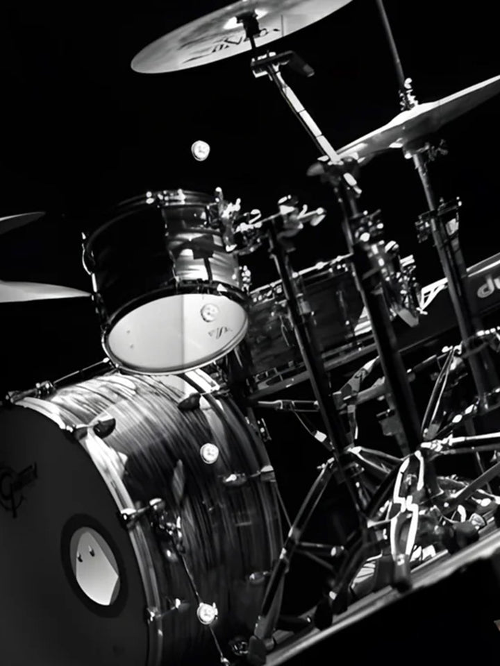 Alohadaddy® Casual Drum Set Art Print Chest Pocket Men&