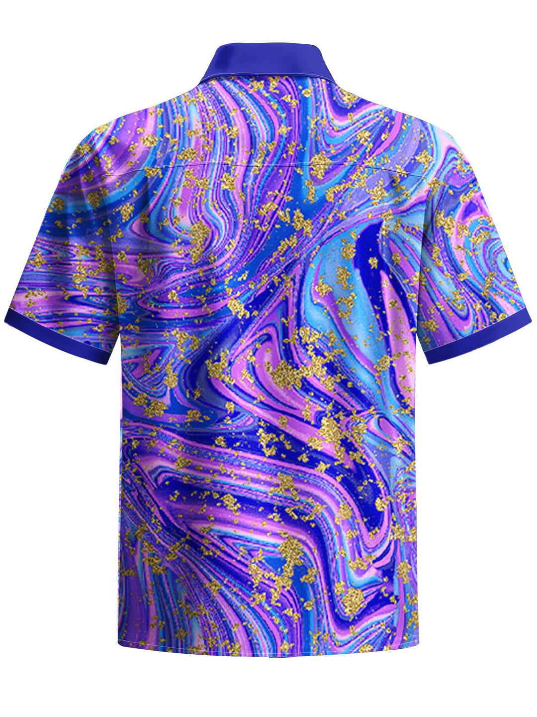 Alohadaddy® Casual Abstract Colorblock Art Print Moisture Wicking Mens Short Sleeve Shirt Big &amp; Tall