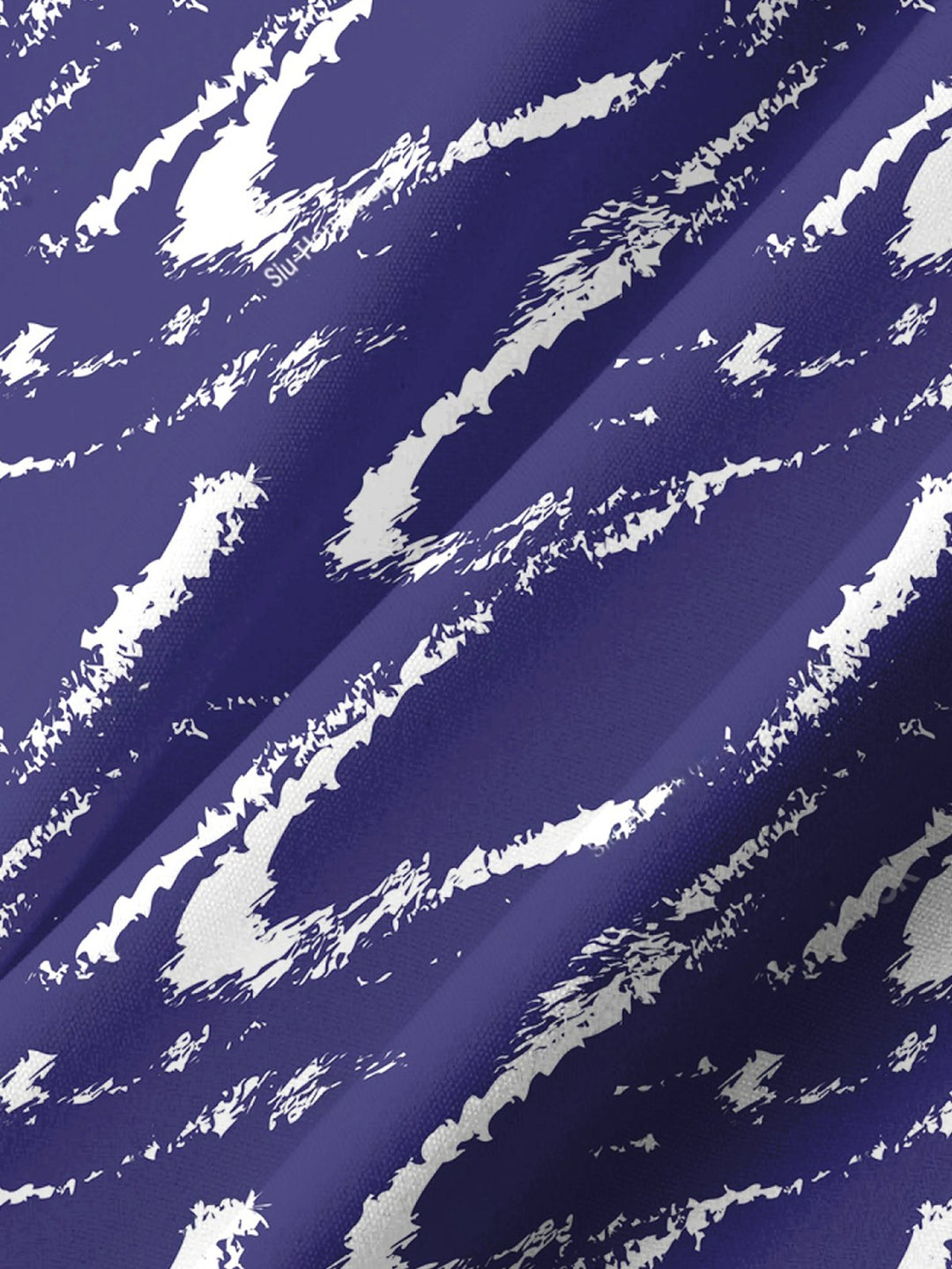 Alohadaddy® Casual Abstract Art Print Chest Pocket Men&
