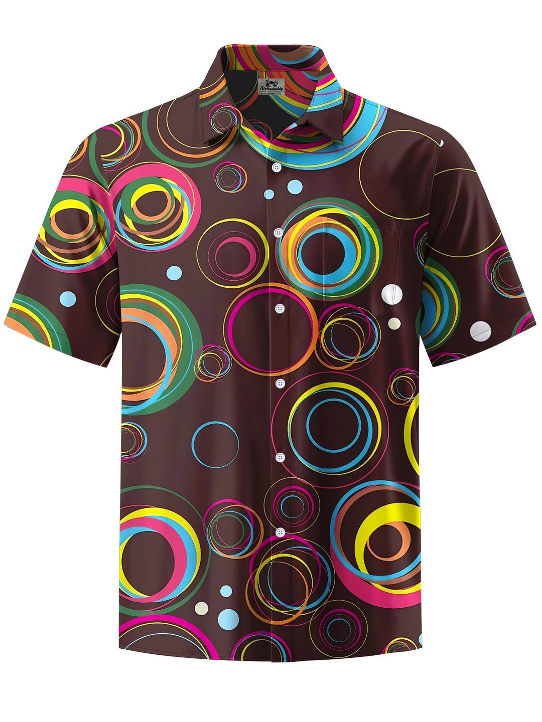 Alohadaddy® Retro Geometric Art Print Pocket Stretch Men&