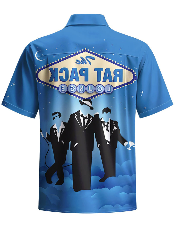 Alohadaddy® Retro Music Festival Print Art Pocket Stretch Men&