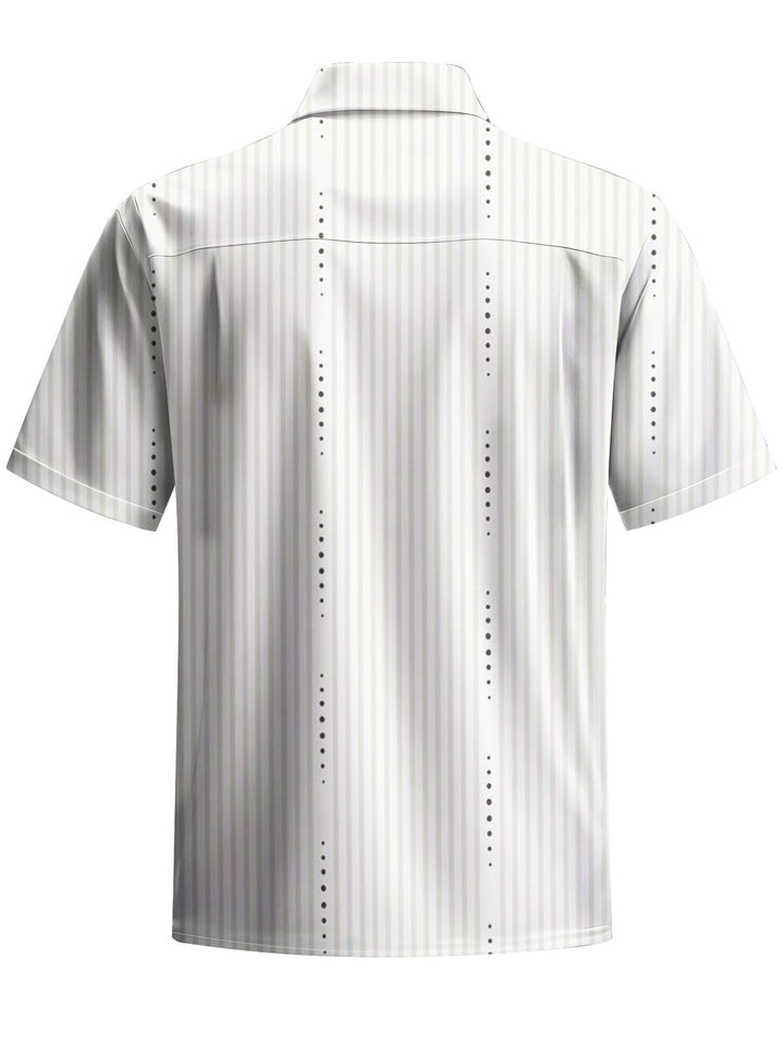 Alohadaddy® Casual Stripe Printed Art Pocket Stretch Men&