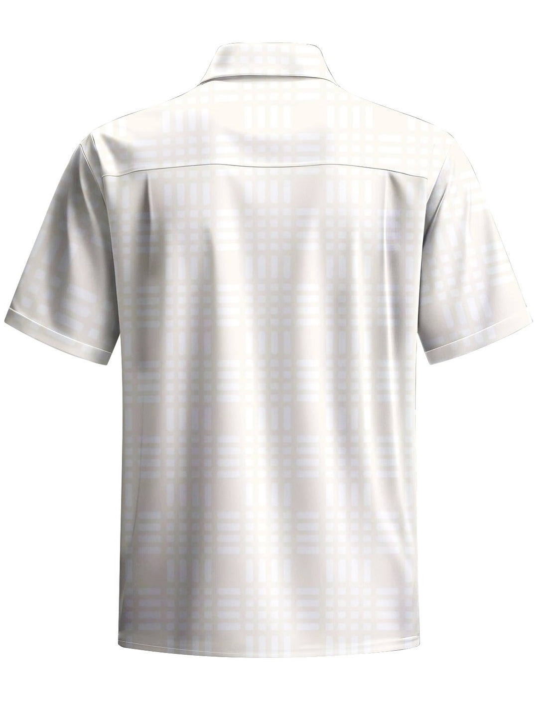 Alohadaddy® Casual Plaid Print Stretch Pocket Button Men&