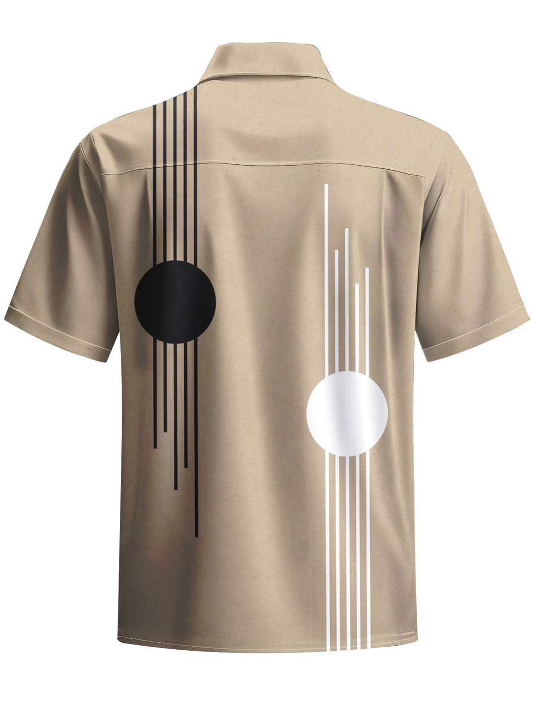 Alohadaddy® Casual Striped Geometric Print Button Pocket Stretch Men&