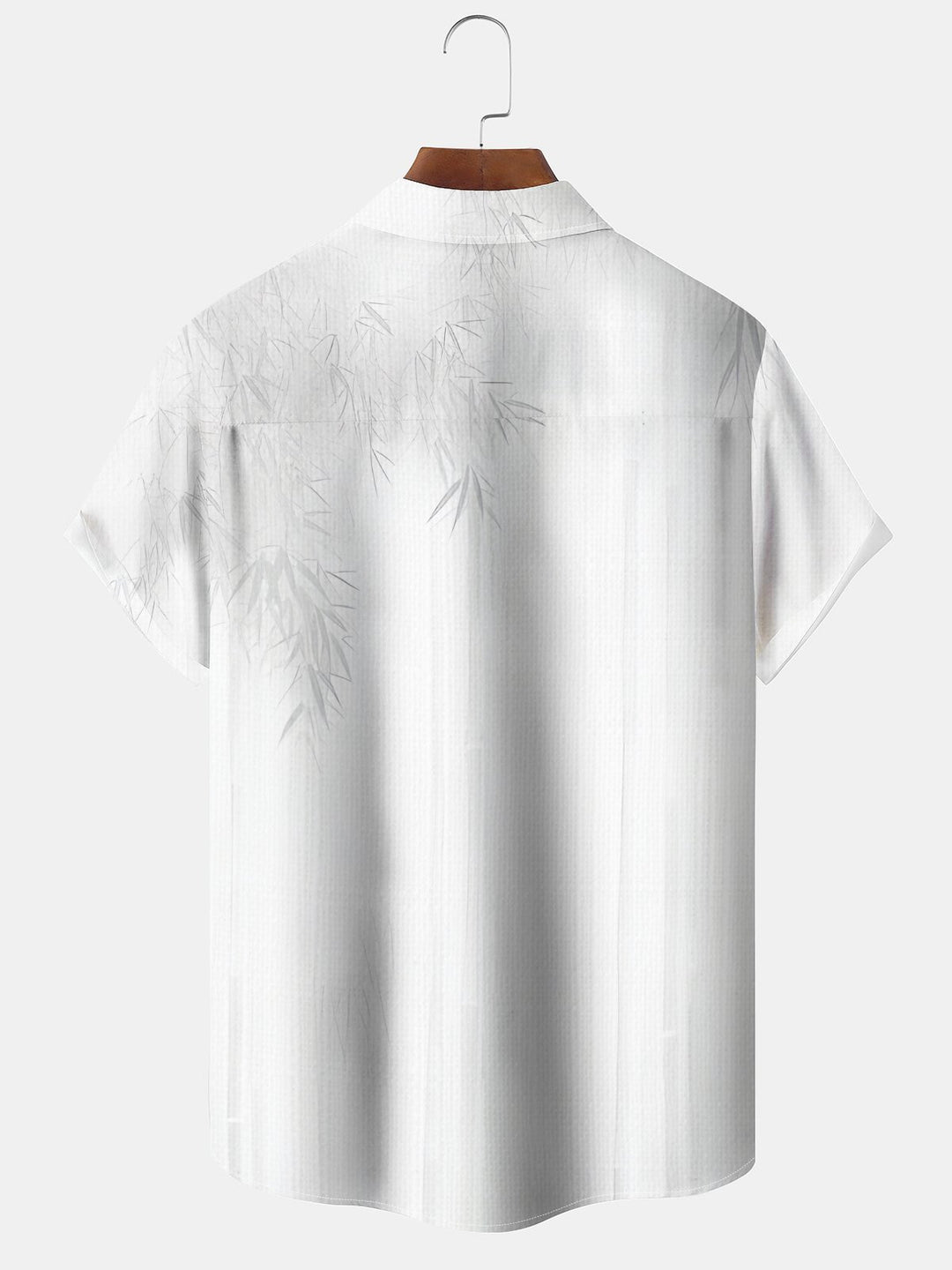 Alohadaddy Hawaiian Casual Everyday Bamboo Ink Print Art Pocket Button Cardigan Polyester Stretch Large Size Long Short Sleeve Shirt