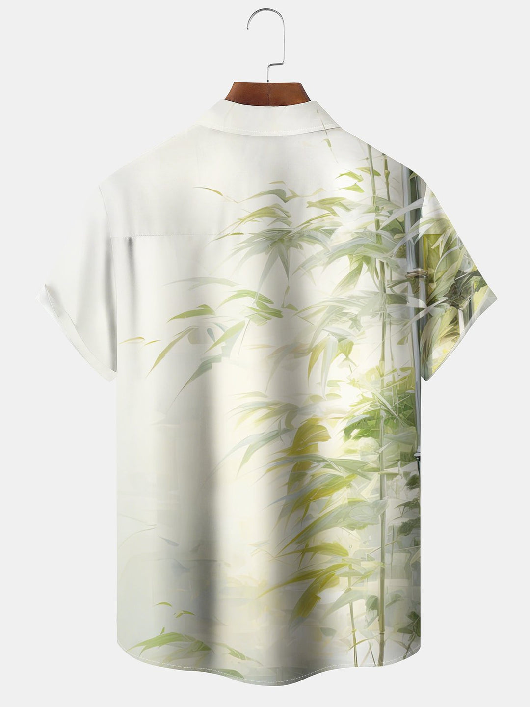 Alohadaddy® Vintage Bamboo Printed Chest Pocket Stretch Moisture Wicking Large Size Hawaiian Shirt