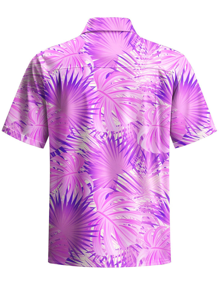 Alohadaddy® Hawaiian Palm Leaf Print Moisture Wicking Men&