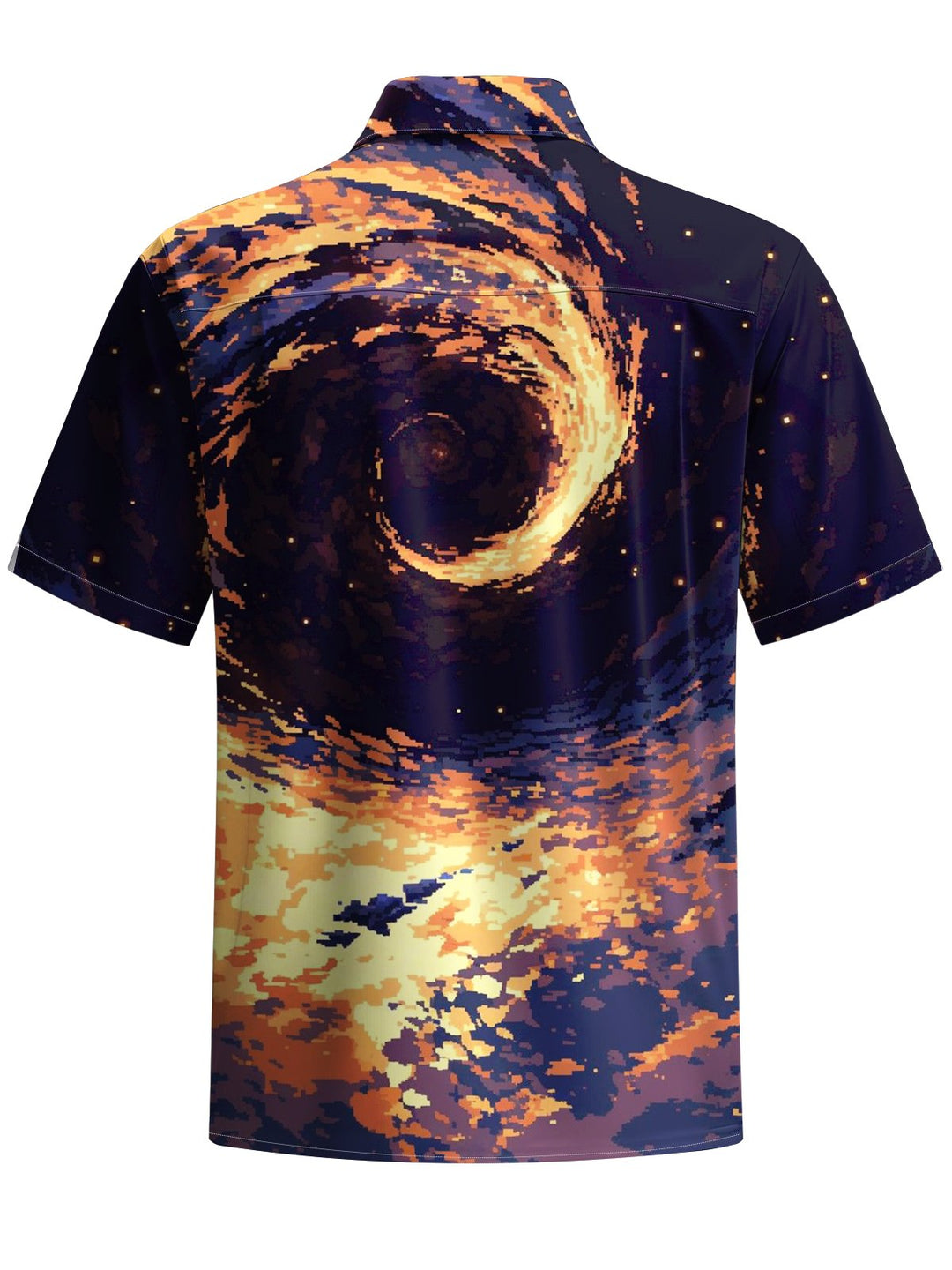Alohadaddy® Casual Flame Art Print Chest Pocket Men&