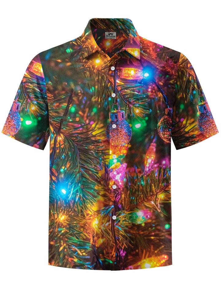 Alohadaddy® Holiday Christmas Tree Print Art Pocket Stretch Men&