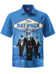 Alohadaddy® Retro Music Festival Print Art Pocket Stretch Men's Short Sleeve Shirt Big & Tall