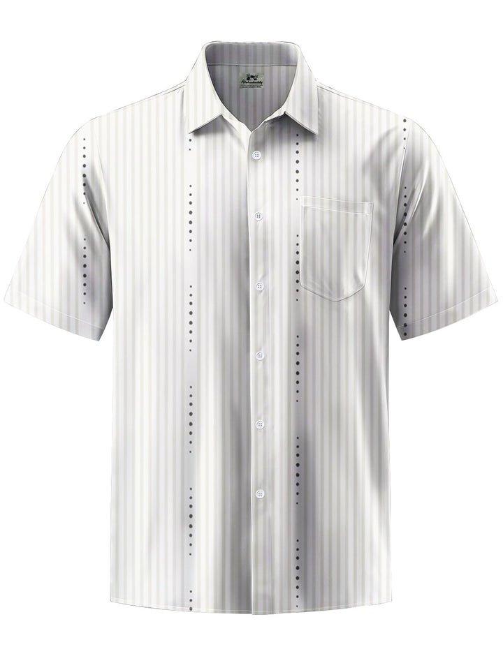 Alohadaddy® Casual Stripe Printed Art Pocket Stretch Men&