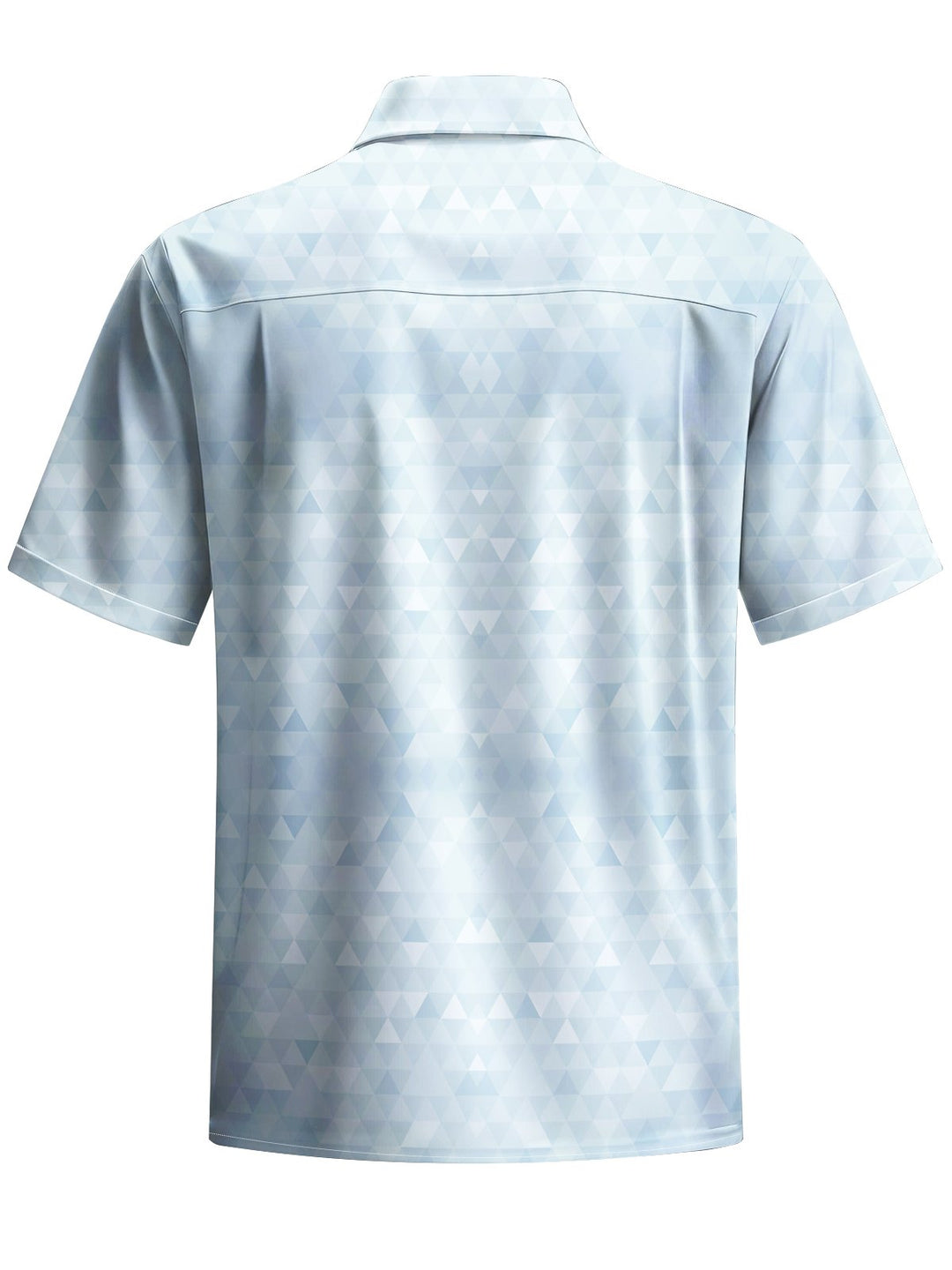 Alohadaddy® Casual Triangle Geometric Art Print Chest Pocket Men&