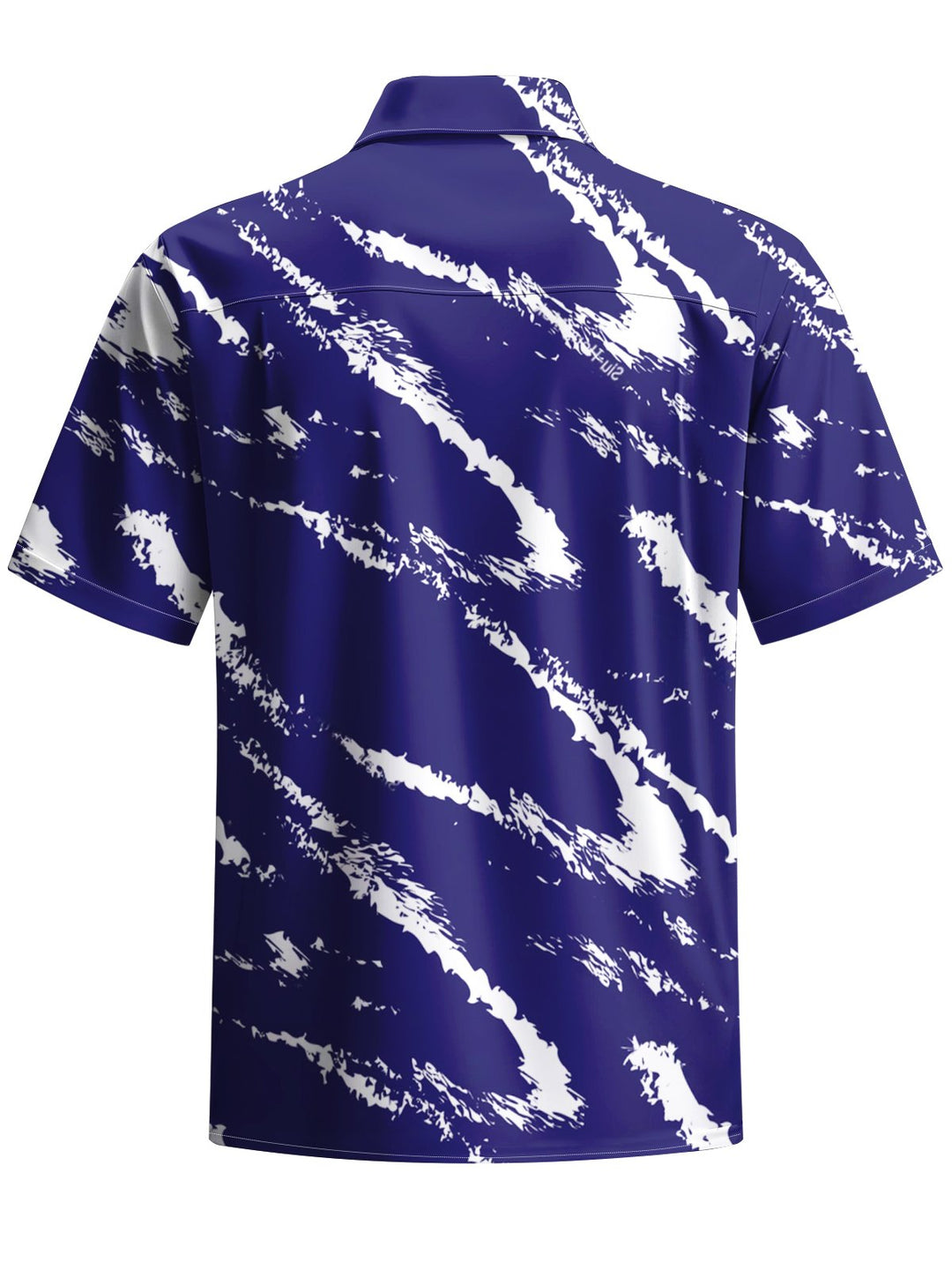 Alohadaddy® Casual Abstract Art Print Chest Pocket Men&