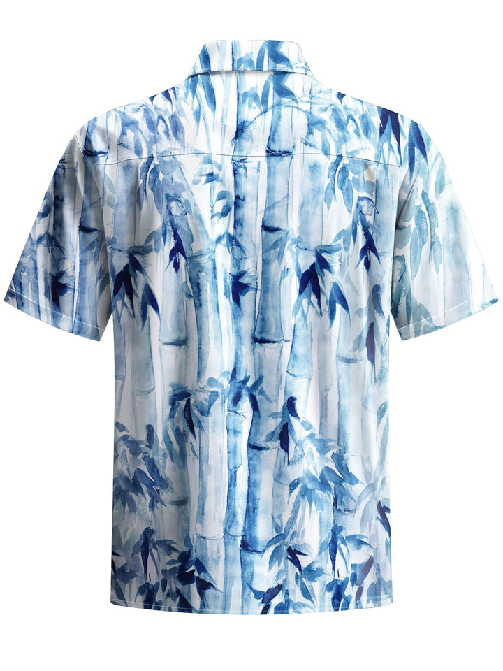 Alohadaddy® Casual Ink Painting Bamboo Art Print Stretch Men&