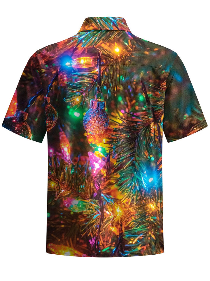 Alohadaddy® Holiday Christmas Tree Print Art Pocket Stretch Men&