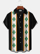 Alohadaddy Vintage Geometric St. Patrick's Bowling Shirt