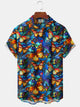 Alohadaddy Hawaiian Vacation Floral 3D Gradient Butterfly Shirt
