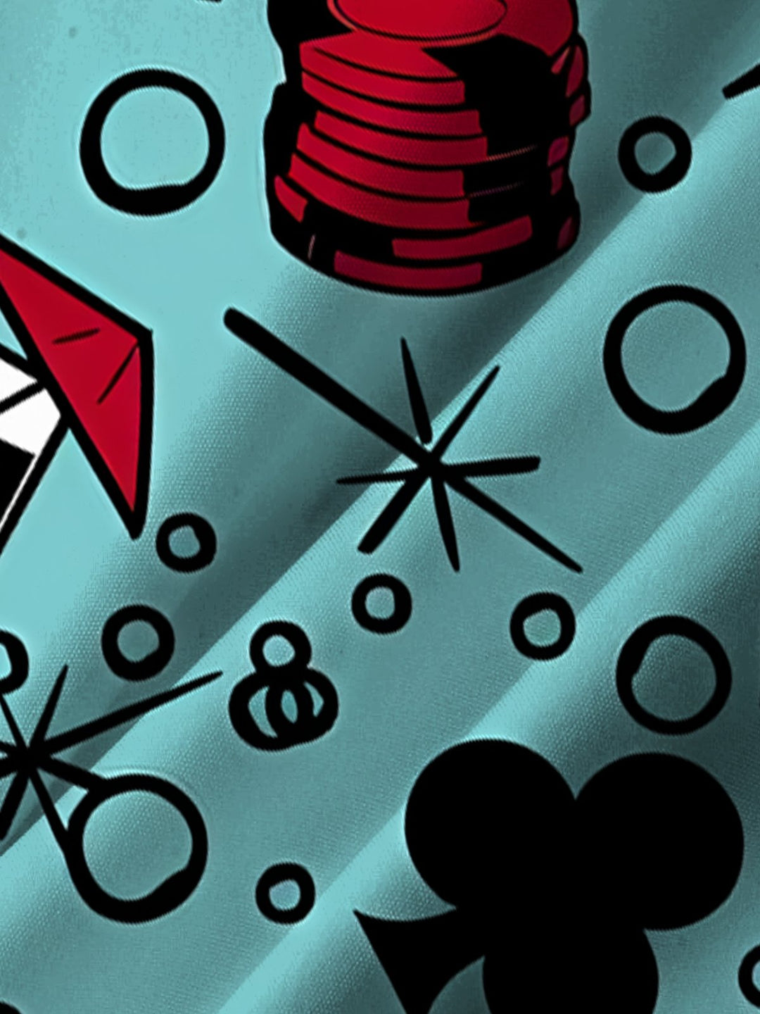 Alohadaddy 60s Mid-Century Geometric Poker Cocktail Shirt