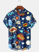 Alohadaddy 70s Vintage Geometric Pop Style Pocket Shirt