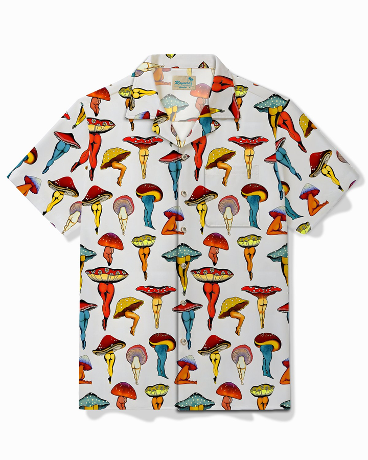 Alohadaddy® Vintage Mushroom Art Print Men&