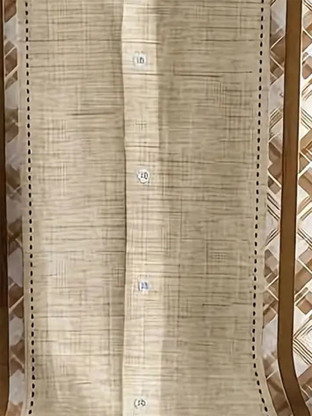 Alohadaddy® Casual Stripe Symmetrical Print Chest Pocket Men&