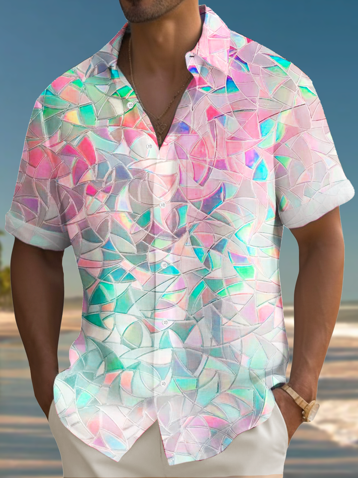 Alohadaddy® Casual Geometric Pocket Stretch Men&