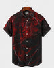 Alohadaddy® Men's Short-Sleeve Button-Down Shirt with Pocket Ombre Print