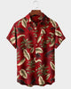 Alohadaddy® Men's Short-Sleeve Button-Down Shirt with Pocket Floral Print